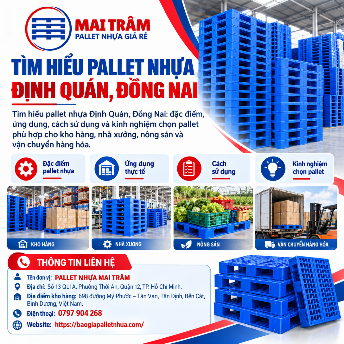 Pallet nhựa Định Quán