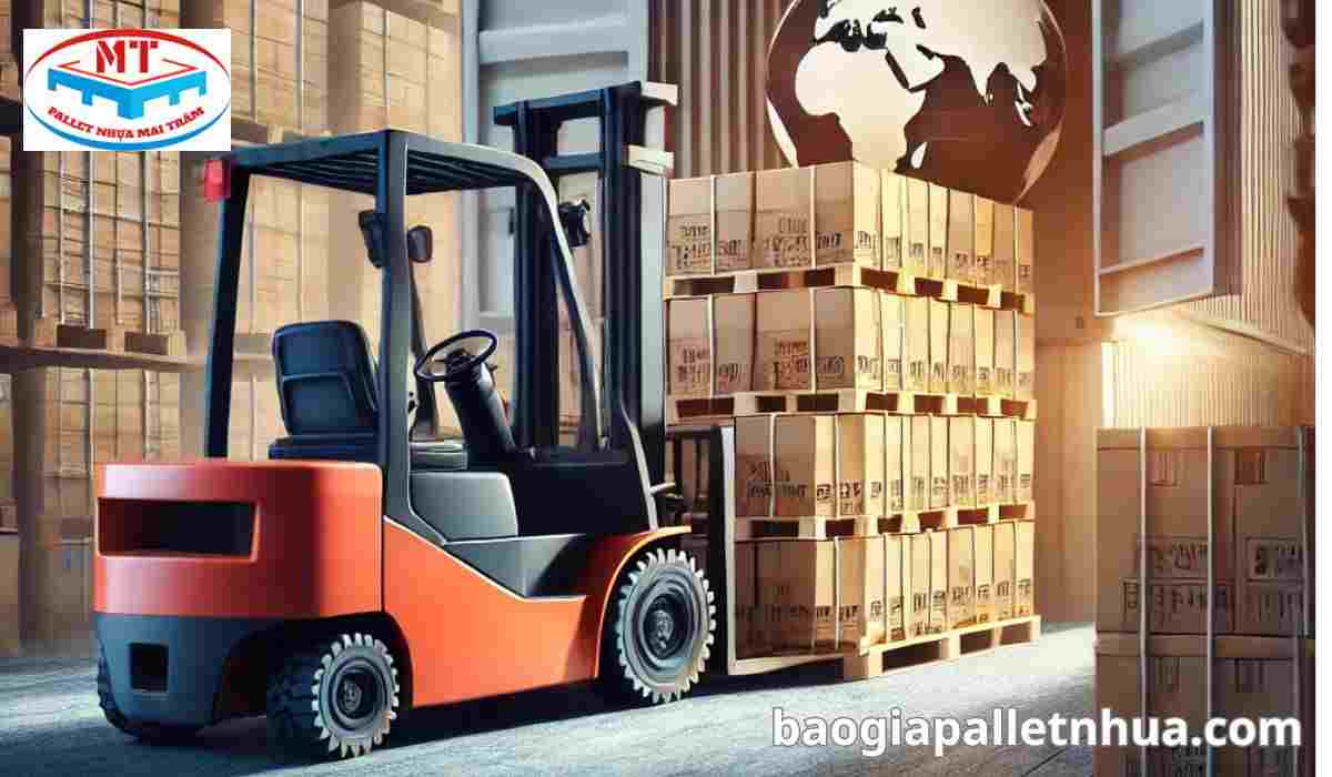 Pallet giúp Tối ưu hóa không gian và hiệu suất vận chuyển.