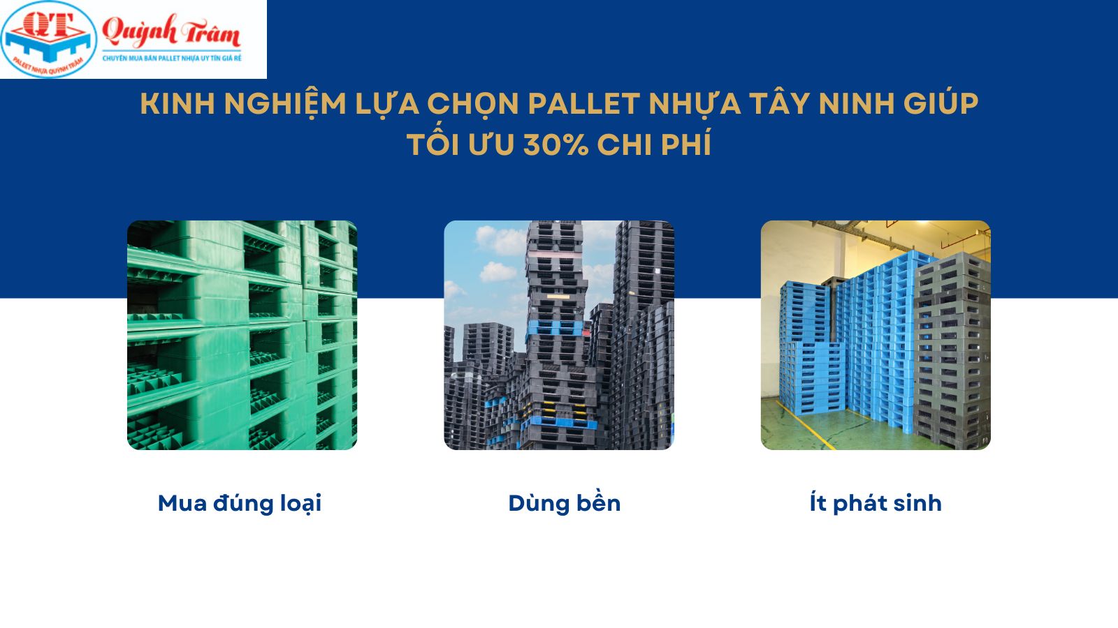 Kinh nghiệm lựa chọn pallet nhựa Tây Ninh giúp tối ưu 30% chi phí.