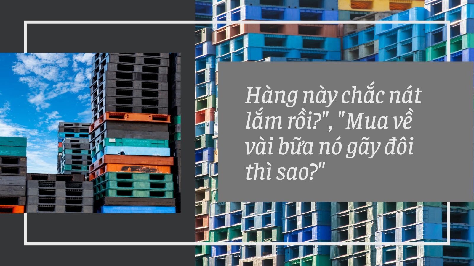 Vì sao pallet nhựa cũ Cần Thơ lại rẻ? Có rủi ro gì?