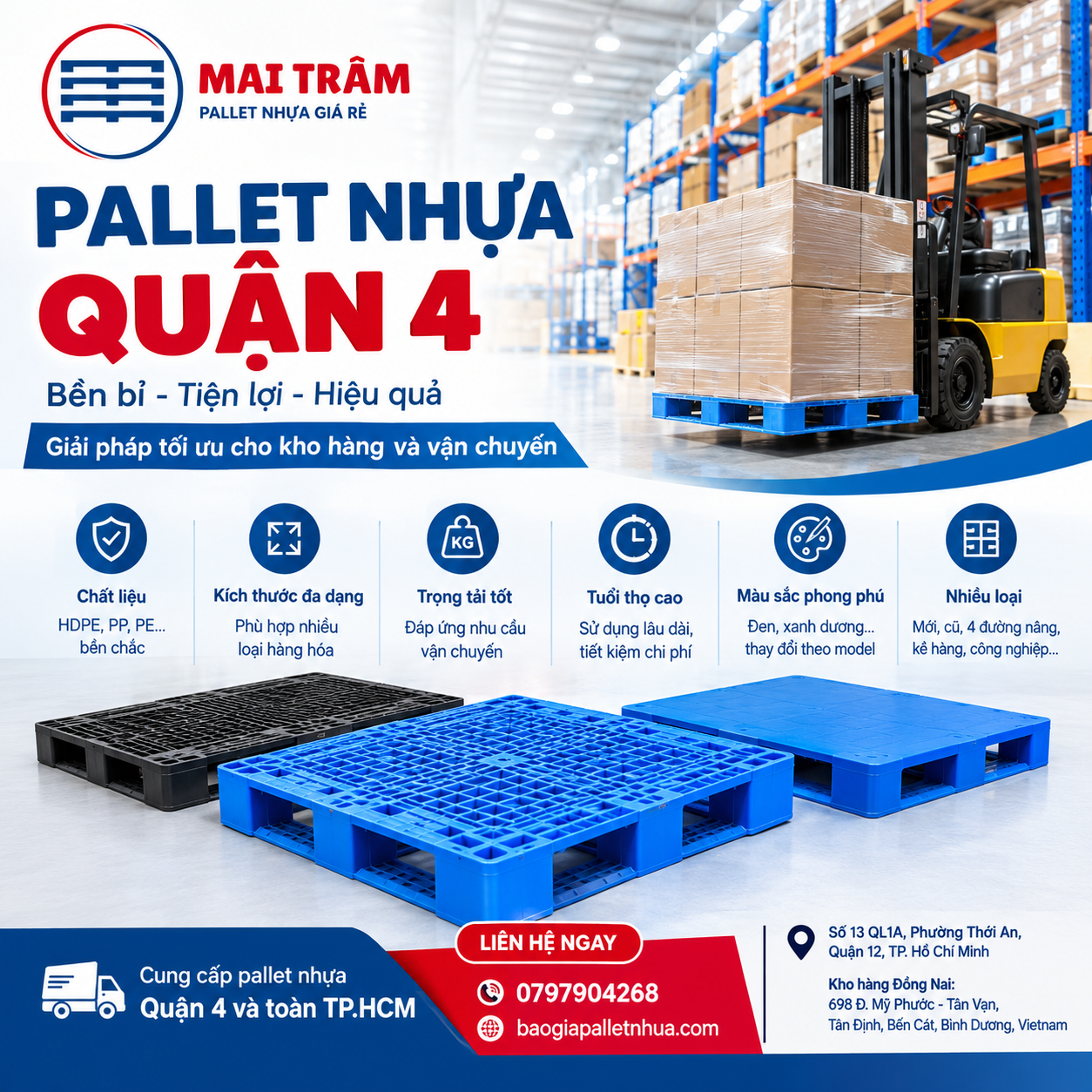 Pallet nhựa quận 4