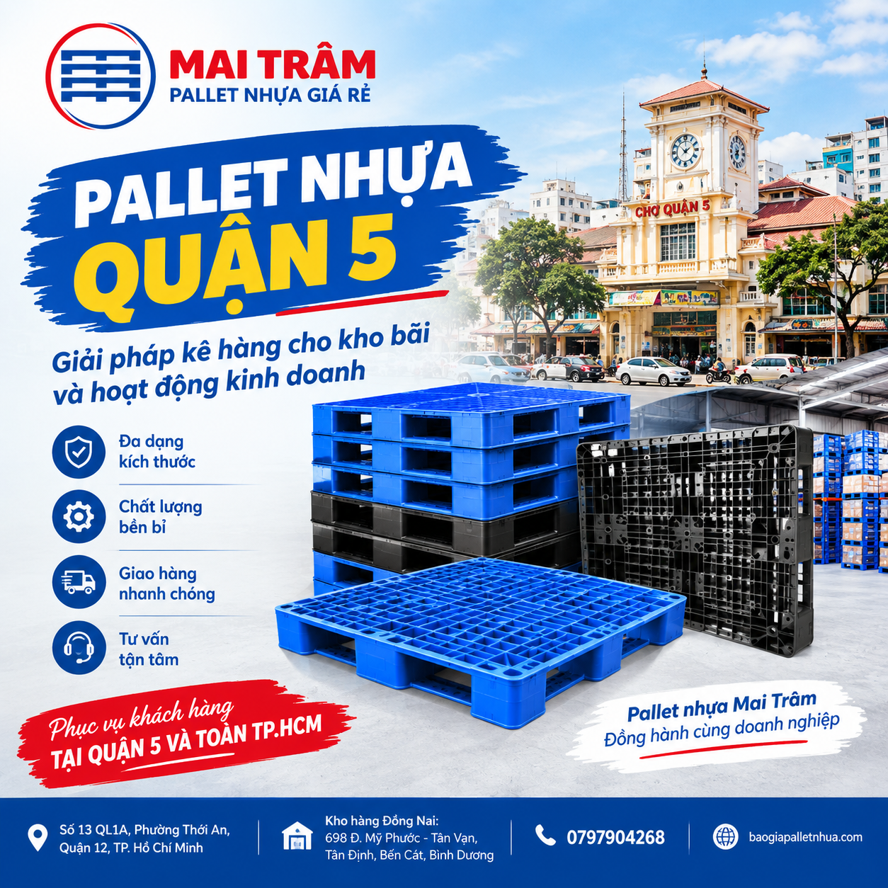 Pallet Nhựa Quận 5