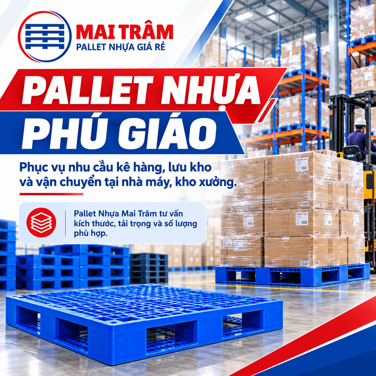 Pallet nhựa Phú Giáo