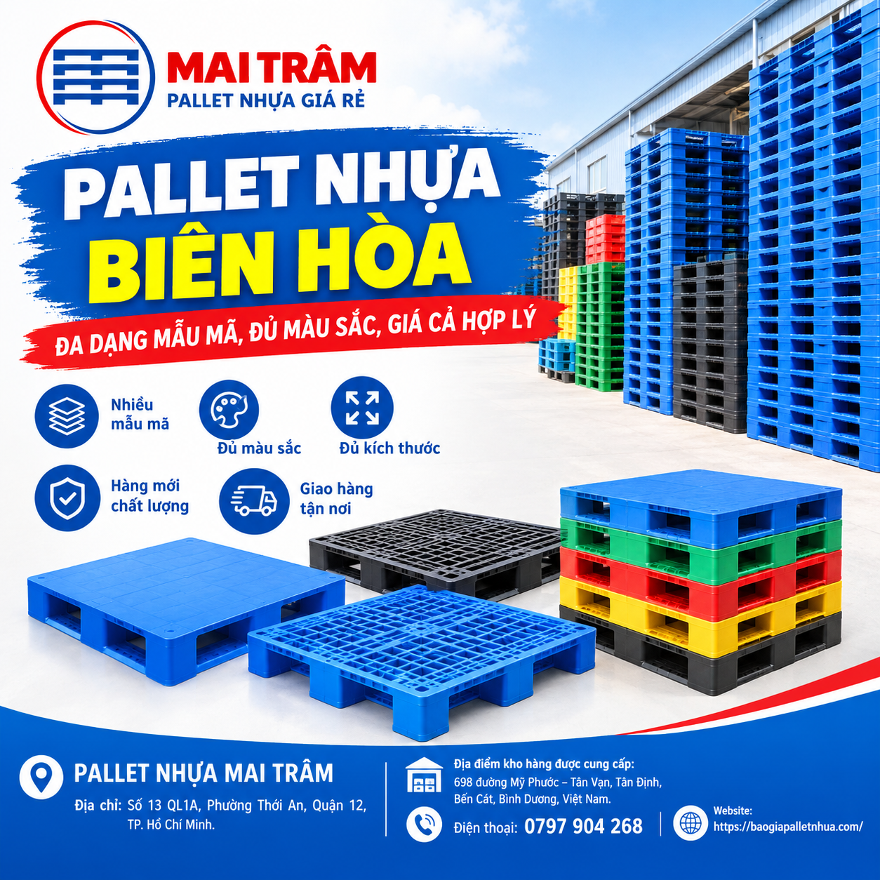 Pallet nhựa Biên Hòa