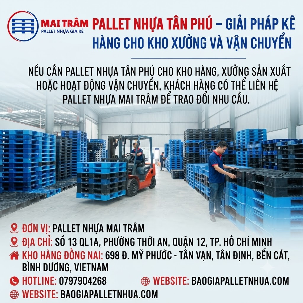 pallet nhựa Tân Phú giao tận nơi
