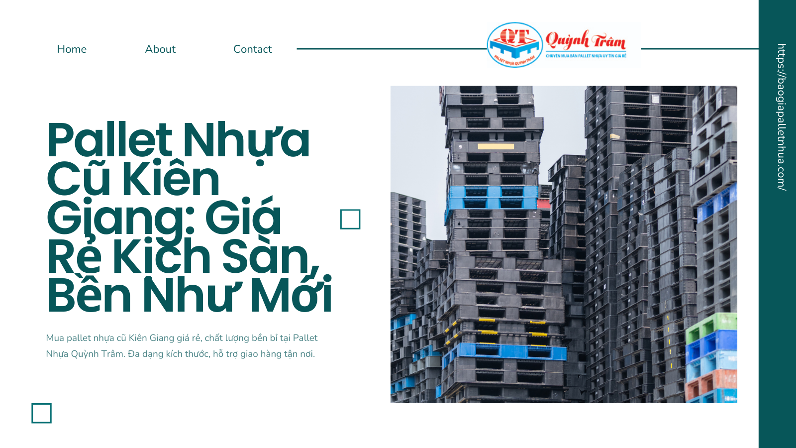 Pallet Nhựa Cũ Kiên Giang: Giá Rẻ Kịch Sàn, Bền Như Mới